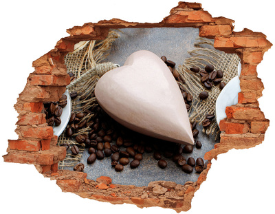 Samoprzylepna naklejka beton Kawowa oaza w ruinach