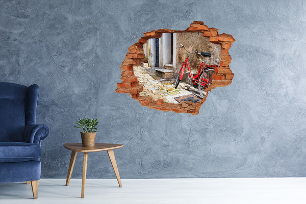 Grote 3D muursticker gat in de muur Een open plek in het bos, badend in de zonnestralen.