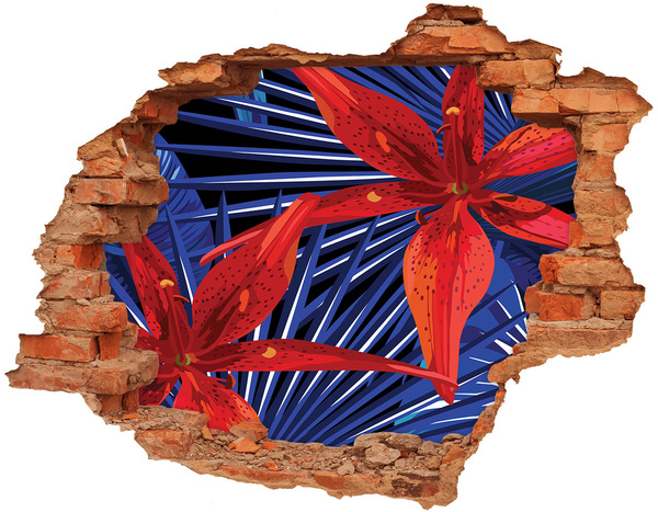 Fototapeta dziura na ścianę Kwiatowy wybuch kolorów