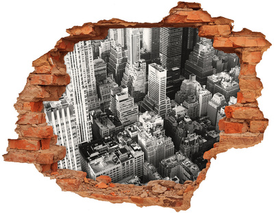 naklejka fototapeta 3D widok Widok na miejską dżunglę