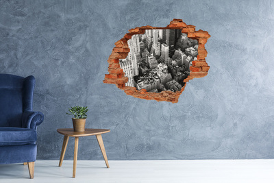 Grote 3D muursticker gat in de muur Rialtobrug in Venetië