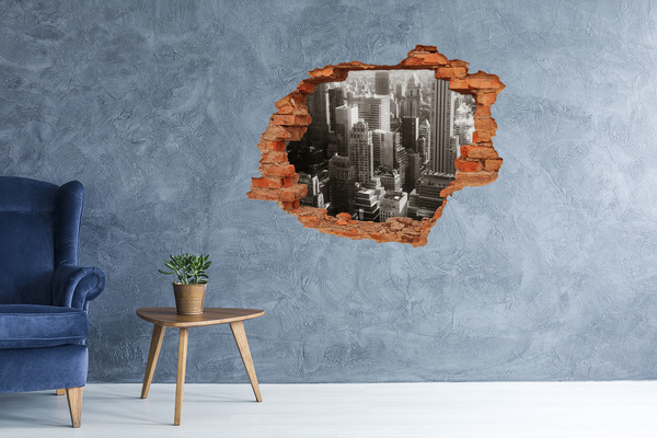 Vinyl muursticker 3D breekeffect Cadeauverrassingen