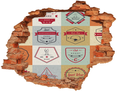 Fototapeta dziura na ścianę 3d Skatepark w mieście