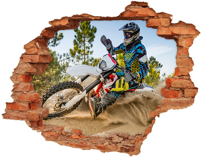 Samoprzylepna naklejka beton Motocross w akcji
