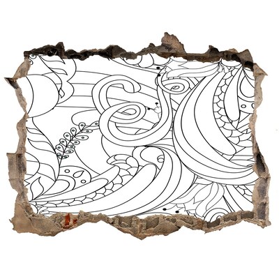 meubelfolie ikea Gat in de muur Bloemenpatroon