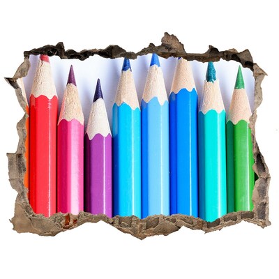 deur sticker De kleurrijke wereld van kleurpotloden