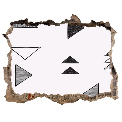 deursticker Geometrische patronen op de muur