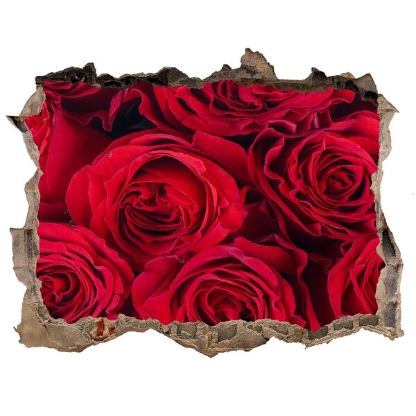 ikea stickers Rozen in een ingestorte muur