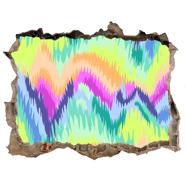 ikea kura stickers Een kleurrijke golf op de muur