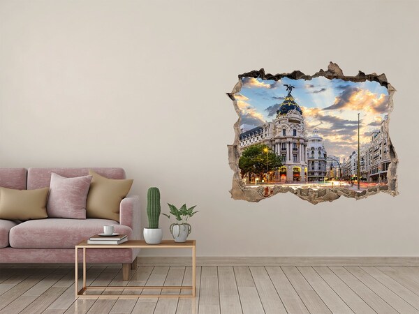 Fototapeta dziura na ścianę Urok Madrytu o zachodzie słońca