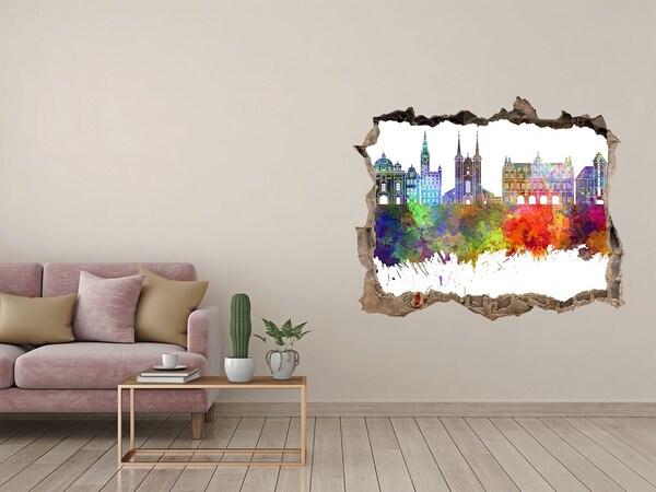 ikea stickers Gdańsk in regenboogkleuren