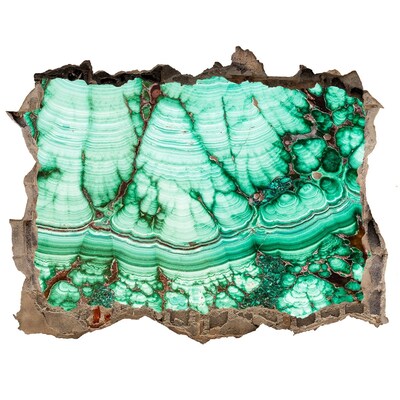 Dziura 3d foto tapeta naklejka Malachitowa grota