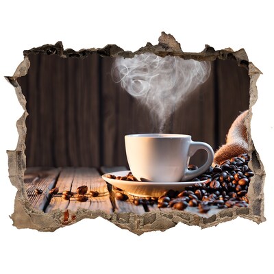 deursticker Koffie in een gezellig café