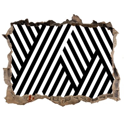 meubelstickers ikea Geometrische patronen in een gat in de muur