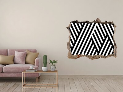 meubelstickers ikea Geometrische patronen in een gat in de muur