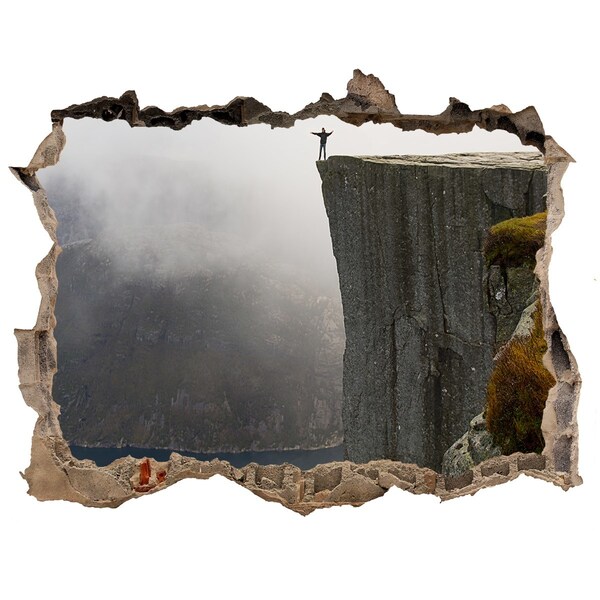 ikea kura stickers Uitzicht vanaf de klif boven het fjord