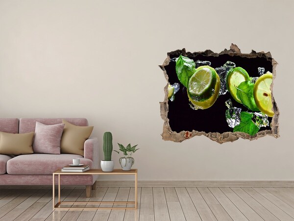 deursticker Een frisse citroensmaak