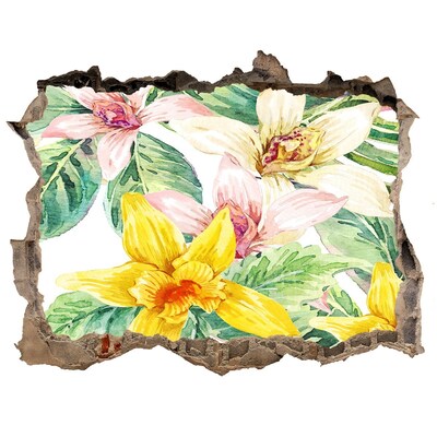 ikea kura stickers Bloementuin achter de muur