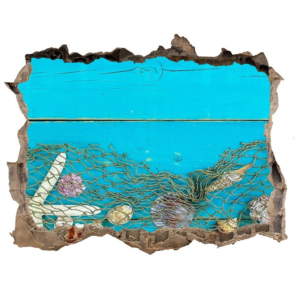 Samoprzylepna dziura na ścianę Podwodny świat na tle rafy