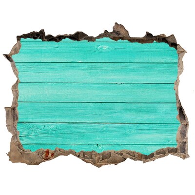 meubelfolie ikea Turkooizen plank in een gat in de muur