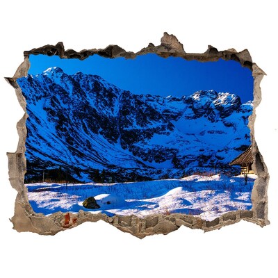 ikea stickers Winterhuisje in de bergen