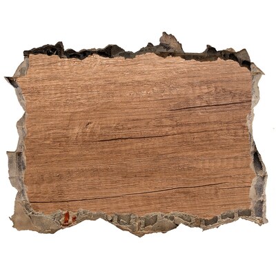 ikea kura stickers Een beschadigde muur met een houten plank.