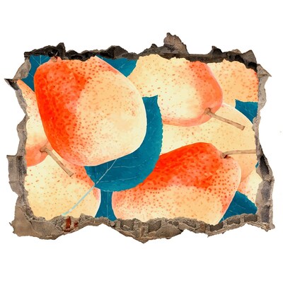 Samoprzylepna naklejka beton Owocowy raj za ścianą