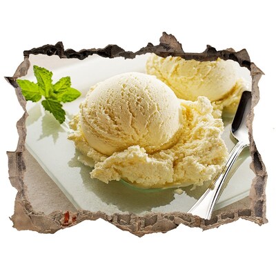 Zelfklevende muursticker 3D gat IJsparadijs