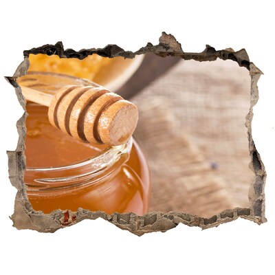 Naklejka 3D dziura na ścianę Miód prosto z ula