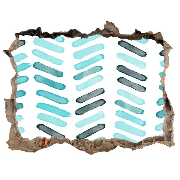 Wandsticker 3D doorkijk Interieur in een moderne stijl