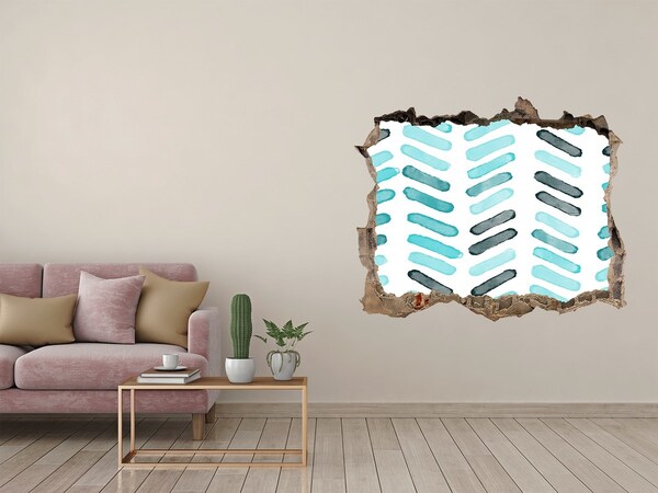 Wandsticker 3D doorkijk Interieur in een moderne stijl