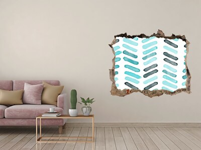 Wandsticker 3D doorkijk Interieur in een moderne stijl