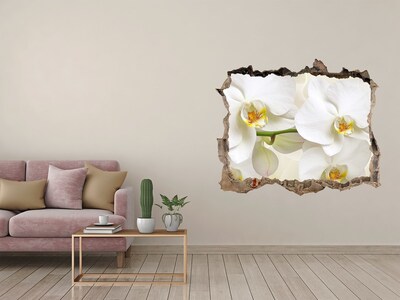 Samoprzylepna naklejka fototapeta Orchidee w betonie