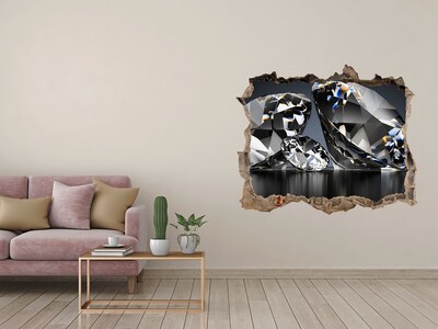Zelfklevende muursticker 3D gat Diamantgrot