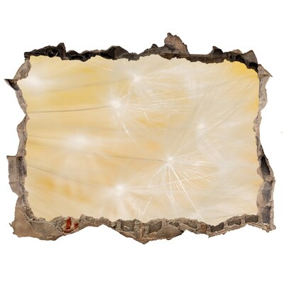 Zelfklevende muursticker 3D gat Bloemenruimte achter de muur