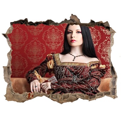 Fototapeta dziura na ścianę Księżniczka w ruinach