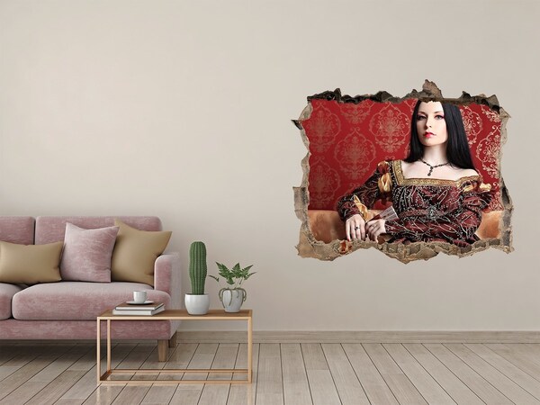 Fototapeta dziura na ścianę Księżniczka w ruinach