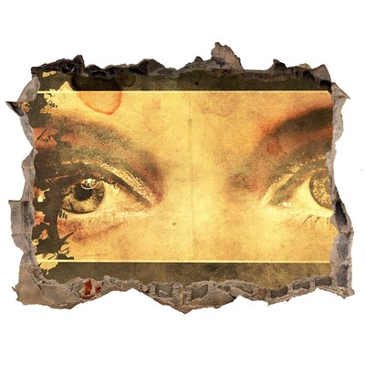 Fototapeta dziura na ścianę Oczy zza ściany