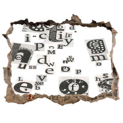 Fototapeta dziura na ścianę Literacka dziura w ścianie