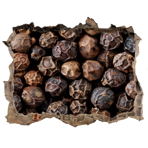 Zelfklevende muursticker 3D gat Golden Spice in een verborgen pareltje