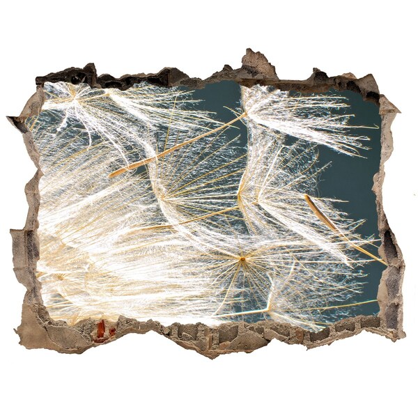 Samoprzylepna naklejka Kwiatowy krajobraz za dziurą