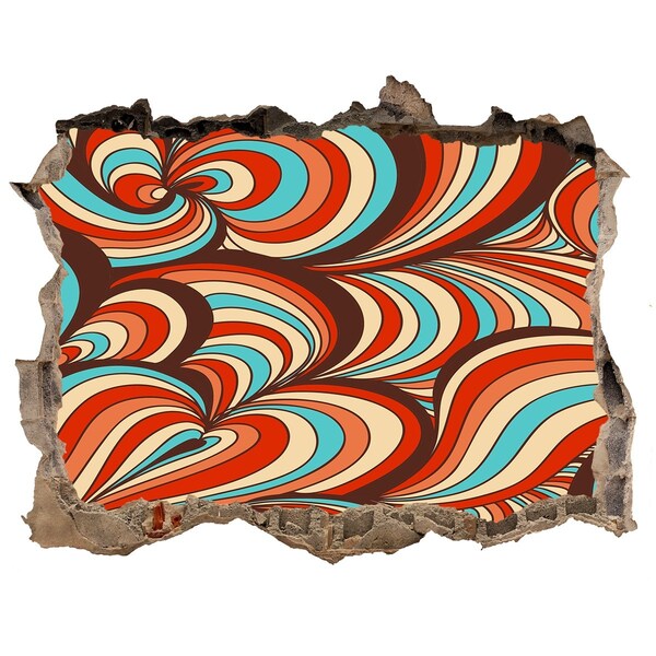 Fotoobraz dziura na ścianę Kolorowy wir wzorów