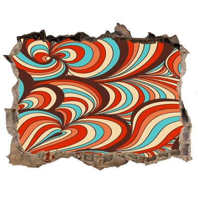 Fotoobraz dziura na ścianę Kolorowy wir wzorów