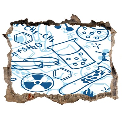 Fotoobraz dziura na ścianę naklejka Laboratorium naukowe