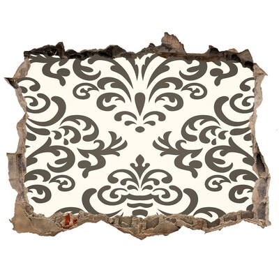 Wandsticker 3D doorkijk Een elegant patroon op de muur