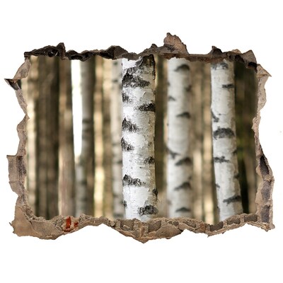 Samoprzylepna dziura na ścianę naklejka Leśna oaza w betonie