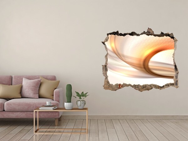 Dziura 3d fototapeta naklejka Nowoczesny wystrój wnętrza