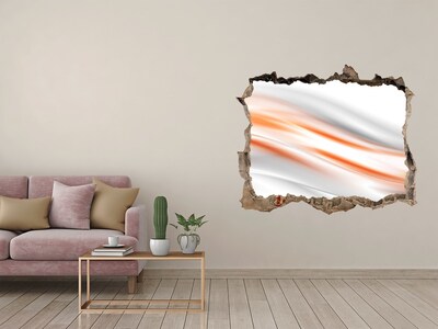 Zelfklevende muursticker 3D gat Futuristisch landschap