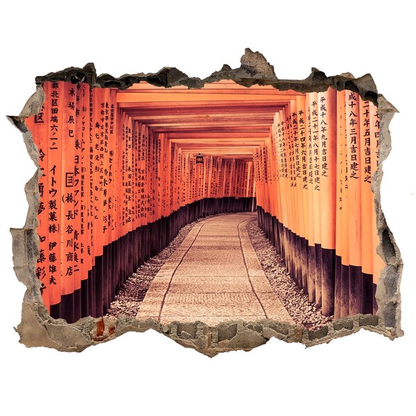 naklejka fototapeta 3D widok Świątynia Fushimi Inari