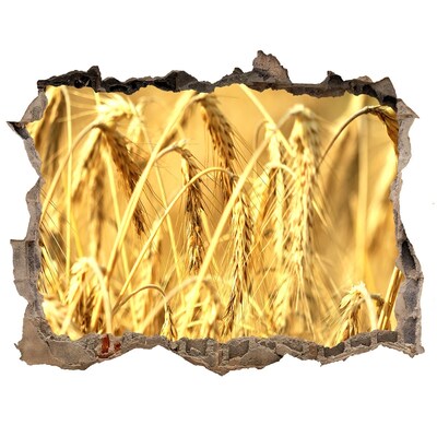 Zelfklevende 3D wandsticker illusie Gouden graankorrels in de zon
